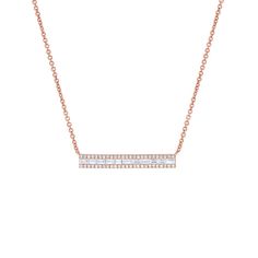 DescriptionDiamond Baguette Bar Necklace 1.00"L / 0.15"W dimensions for Necklace Metal Details Metal Type: 14K Metal Weight: 2.2 GR Side Diamond Details Carat: 0.40 CT Baguette Necklace, Fine Ring, Gemstone Necklace Pendant, Rings Necklaces, Baguette Diamond, Rose Gold Necklace, Metal Necklaces, Bar Necklace, 14kt Gold