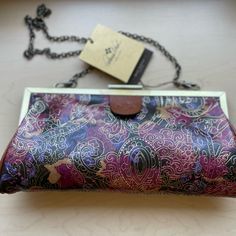 Nwt Patricia Nash Metallic Tooled Lace Collection Clutch/Shoulder Bag With Removable Chain, Beautiful Leather Lining. Such A Beautiful Bag For Any Occasion. Measurements Pictured Are Approximate. Fast Shipper From Smoke Free, Dog Friendly Home. Bundle Items In My Closet For Additional Savings & Shipping Discount! Happy Shopping! Elegant Hand Tooled Clutch Bag, Multicolor Leather Pouch Wallet, Hand Tooled Travel Clutch, Cross Body Satchel, Crossbody Saddle Bag, Lace Collection, Tan Handbags, Black Leather Crossbody Bag, Floral Bags