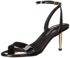 PRICES MAY VARY. If you are looking for a timeless yet sexy shoe that you can dress up or down, the Nine West Anny sandal is your answer. It features a slender heel for a stunning finish to your evening looks. Round Toe Buckle Closure Classy Black Heels, Wedding Guest Shoes, Black Strappy Heels, Heeled Sandal, Synthetic Rubber, Luxury Store, Heeled Sandals, Pharmacy Gifts, Nine West