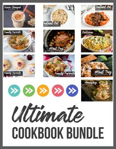 the ultimate cookbook bundle includes over 20 delicious meals, including soups and desserts