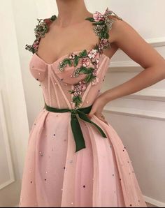 Floral Print Prom Dress, Baby Pink Dresses, Printed Prom Dresses, Net Dress, Evening Dress Fashion, Pink Prom Dresses, Elegant Dresses Long, Ball Gown Dresses