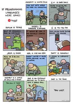 a comic strip about programming and how to use it