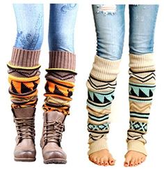 PRICES MAY VARY. High quality Made in the USA or Imported Pull On closure Long Leg Warmers, Cowgirl Boots Outfit, Anne Taintor, Leg Warmer, Carl Grimes, Knit Boots, Daryl Dixon, Knitting Women, Boho Women