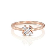 Baguette and Pricess Diamonds in 14k Rose Gold. There is a ring in the Yours Only collection to perfectly suit who you are, who you love, your dreams, your most unforgettable moments.2x5 mm Baguette Diamond. 2 of 2 mm Princess Diamonds. Total 0.3 ct.Unique relationships, special celebrations, extraordinary rings...Yours OnlyPlease, specify your finger size.This item is made to order, please expect one to two weeks for production before delivery. Rose Gold Baguette Diamonds Wedding Ring, Timeless Rose Gold Ring With Baguette Diamonds, Timeless Rose Gold Rings With Baguette Diamonds, Rose Gold Emerald Cut Rings With Baguette Diamonds, Rose Gold Rings With Baguette Diamonds For Formal Occasions, Rose Gold Baguette Diamond Rings For Formal Occasions, Rose Gold Emerald Cut Baguette Diamond Rings, Rose Gold Emerald-cut Rings With Baguette Diamonds, Rose Gold Emerald-cut Baguette Diamond Rings