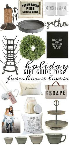 the holiday gift guide for farmhouse decor