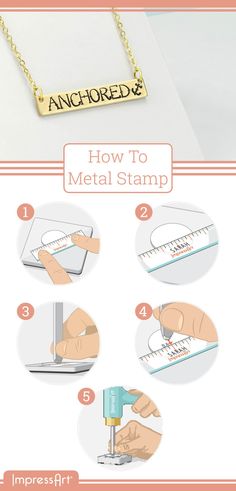 how to make a metal stamp on a sheet of paper with instructions for making it