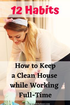 a woman is cleaning the floor with gloves