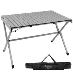 the folding table with carrying bag