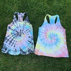 Who doesn't want to look cute when working out? These tank tops are great to go from running errands to going straight to the gym. Pastel Rainbow is one of our most popular tank tops. Its subtle and so pretty! We've added a spicy option with a little bit of black if you prefer! Both are amazing! Tie Dye Racer-back Tank // Rainbow Workout Tank // Pastel Rainbow Tie-Dye makes everyone happy :) Made to Order - There may be slight variations in design. Dyes used will ensure your shirt stays bright & Summer Gym Racerback Top, Tie Dye Athleisure Activewear For Workout, Casual Racerback Tank Top For Workout, Casual Racerback Workout Tank Top, Sporty Tie-dye Activewear For Workout, Sporty Tie Dye Activewear For Workout, Multicolor Sports Tank Top For Summer, Cotton Racerback Top For Workout, Multicolor Athleisure Tops For Yoga