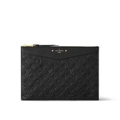 LOUIS VUITTON® - Daily Pouch - Black Designer Pouch Clutch, Lv Pouch, Louis Vuitton Clutch Bag, Pochette Louis Vuitton, Louis Vuitton Pouch, Black Louis Vuitton, Louis Vuitton Clutch, Business Essentials, Monogram Pattern