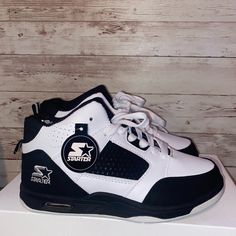 Starter Kids Sneakers Size 1 Tried On Never Worn Kids Sneakers, Kids Shoes, White Black, Kids Shop, White And Black, Shoes Sneakers, Black White, Sneakers, Fast Delivery