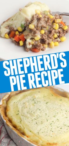 shepherd's pie recipe with text overlay