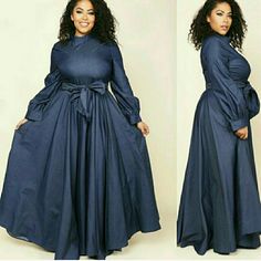 Beautiful Mock Neck Denim Maxi Dress. Long Sleeve, Waist Belt Tie, And Don't Forget About The Side Pockets!!! Small Only Fits Size 2/4 Women’s Denim Dress, Womens Cape Coat, Womens Cape, Full Maxi Dress, Maxi Dress Long Sleeve, Denim Maxi Dress, Printed Casual Dresses, Maxi Dress Long, Belt Tie