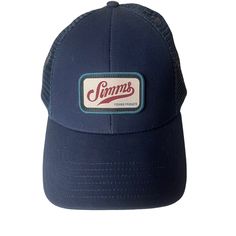 Simms Blue Fishing Truckee Hat Patch Logo Cap Mesh Snapback Breathable Lightweight New Without Tags Please Carefully Check The Measurements In The Photos. Thank You! Please Let Me Know If You Have Any Questions. By Second Child Is All About Affordable Sustainable Clothing. It Starts With What You Wear. 1884-Gs5-Ht01 #Fishing #Trucker #Casual #Breathable #Lightweight Navy Curved Brim Hat For Outdoor, Blue Adjustable Trucker Hat With Short Brim, Adjustable Navy Hat For Outdoor, Navy Travel Cap, Navy Baseball Cap With Short Brim For Outdoor, Blue Trucker Hat For Camping, Navy Trucker Hat With Flat Brim For Outdoor, Blue Curved Brim Fishing Hat, Blue Adjustable Trucker Hat For Camping