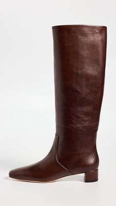 Loeffler Randall Indy Low Heel Tall Boots | Shopbop Classic Almond Toe Boots With Padded Heel, Classic Calf Leather Boots With Padded Heel, Calf Leather Closed Toe Boots With Padded Heel, Calf Leather Boots With Padded Heel And Closed Toe, Classic Office Boots With Padded Heel, Classic Closed Toe Boots For Office, Office Boots With Rubber Sole In Calf Leather, Office Boots With Rubber Sole And Calf Leather, Calf Leather Boots With Rubber Sole For Office