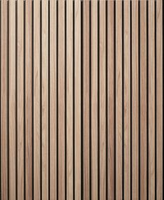 wooden slatted wallpaper with vertical stripes in light brown and dark wood grains