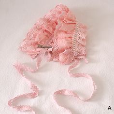 This price is for a hairband only, others are not included. SizeFree SizeLength31Width11-13 Adjustable Pink Hat With Ruffles, Pink Ruffled Summer Bloomers, Lace Hairband, Pink Lace Kawaii, Kawaii Pink Hair Accessories, Spring Fairy Kei Dress With Ruffles, Reasons To Smile, Lace