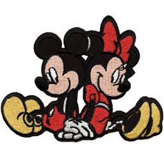 mickey and minnie mouse iron on patch