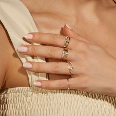 Our XYZ collection is filled with gorgeous, dainty, low-key pieces you'll hardly ever take off. Designed for every day, we focused on creating a range of staples made from materials of the very highest quality - namely 100% natural, sparkly top-drawer diamonds and solid gold that won't tarnish or flake, all at prices that seriously slay. Made by the very same craftsmen that produce those oh-so-traditional but overpriced jewelry brands, these modern gold classics allow you to indulge in what you