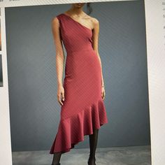 New With Tags Purchased At Anthropologie Hutch, Dress First, Pink Red, Anthropologie, One Shoulder, Maxi Dress, Womens Dresses, Tags, Red