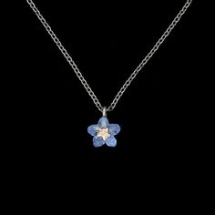 Forget Me Not Flower Necklace, Forget Me Not Pendant, Blue Moodboard, Affiches D'art Déco, Michael Michaud, Forget Me Nots