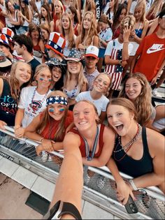 Patriotic Football Game Theme, Usa Student Section Theme, Usa Themed Football Game, Usa Football Theme Outfit, Student Section Themes, Football Face Paint, First Football Game