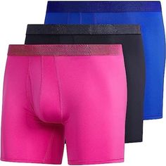 Discover a level of comfort and support with these Elastic Waistband Athletic Boxer Briefs. Designed with active individuals in mind, these boxer briefs offer unbeatable comfort and a secure fit, so you can focus on your performance without any distractions. The elastic waistband provides a snug yet flexible fit, preventing any uncomfortable bunching or rolling up during movement. Not only do our athletic boxer briefs excel in functionality, but they also boast a sleek and stylish appearance. Features: Fabric: 91% polyester and 9% spandex blend for a comfortable and stretchy fit. Easy On/Off: Convenient pull-on closure for hassle-free wear. Machine Washable: Easily cleaned in a washing machine for added convenience. Athletic Comfort Fit: Supportive fit that allows for movement without bein Training Multi-pack Boxer Briefs, Compression Multi-pack Boxer Briefs For Sports, Boxer Briefs, Functional Design, Moisture Wicking Fabric, On Off, Focus On, Briefs, Washing Machine