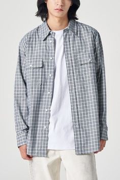 KOODING carries the latest 8seconds plaid. KOODING is the global leading shopping website in providing authentic Korean fashion, beauty and lifestyle items, including clothing, cosmetics, shoes, accessories, and bags in affordable, fast, easy, and safe way. Cotton Grid Pattern Button-up Shirt, Casual Long Sleeve Top With Grid Pattern, Fall Cotton Shirt With Grid Pattern, Casual Cotton Tops With Grid Pattern, Latest Mens Fashion, Shopping Website, Pocket Shirt, Beauty And Lifestyle, Shopping Websites