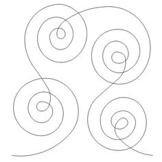 an image of three spirals on a white background