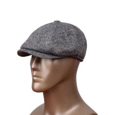 Step up your fashion game with our premium Newsboy hats, crafted from the finest quality fabric available. Our hats are the perfect combination of style and comfort, providing you with the ultimate accessory to complement any outfit. Whether you're looking to add a touch of sophistication to your everyday look or need the perfect accessory for a special occasion, our Newsboy hats are the perfect choice. Each hat is handmade with care, ensuring that you receive a one-of-a-kind product that is both durable and stylish. Our hats are available in a range of colors and sizes, so you can find the perfect match for your personal style. From classic black and grey to bold and vibrant colors, we have something for everyone. So why wait? Add a touch of class and style to your wardrobe today with our Peaky Blinders Hat, Men Christmas Gift, Gatsby Hat, Mens Hats, Grey Herringbone, Wool Caps, Baker Boy, Hat Men, Man Hat