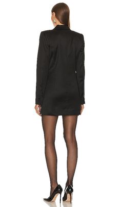 Find L'ACADEMIE Parker Mini Dress on Editorialist. L'Academie Parker Mini Dress in Black. - size M (also in S) L'Academie Parker Mini Dress in Black. - size M (also in S) Self: 73% acetate 25% nylon 2% elastane Lining: 55% polyester 45% rayon. Made in China. Dry clean only. Fully lined. Double breasted button closure. Padded shoulders with button cuffs. 4-pocket styling. LCDE-WD830. LAD836 H23. L'Academie has mastered the art of elegant, sophisticated dressing with chic and polished pieces compl Elegant Sophisticated, Purple Mini Dresses, Classic Heels, Sophisticated Dress, Mini Cocktail Dress, Lace Mini Dress, Pocket Dress, Mini Black Dress, Green Dress