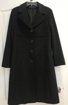 Jones New York trench coat wool blend size 8 black. Great warm full coat to have for any day Size 8 Approx measurements Length 44” Armpit to armpit 19” across Shoulder seam to shoulder seam 17” across Black Wool Outerwear For Career, Cloth Coat, Trench Jacket, Trench Coats Women, Cute Fits, Jones New York, Dream Wardrobe, Black Coat, Work Outfit