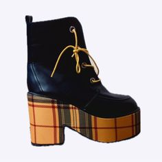 Comfortable Platforms Perfect For Fall/Winter Season. Black/Plaid Stores Like Dollskill, Target Patchwork Boots, Black Plaid, Winter Season, Me Too Shoes, Fall Winter, Size 10, Womens Sizes, Plaid