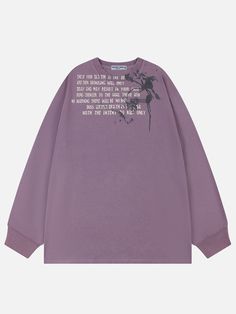 Material: 100% Cotton.Clothing details: Spider Print. MODEL INFOFemale 5'4 (162cm) 110 lbs (50kg) Size: S (Oversize Style)
Male 5'10 (178cm) 150 lbs (68kg) Size: L (Oversize Style)SIZE GUIDE Winter Streetwear Tops With Letter Print, Spring Long Sleeve Graphic Print T-shirt, Cotton Long Sleeve Sweatshirt With Graphic Print, Spring Streetwear Tops With Text Print, Oversized Logo Print Tops For Winter, Urban Graphic Print Sweatshirt For Spring, Spring Graphic Tee Sweatshirt For Streetwear, Graphic Tee Sweatshirt For Spring Streetwear, Spring Streetwear Sweatshirt With Screen Print