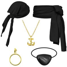 PRICES MAY VARY. Pirate Accessory Set: 1 pirate headscarf, 1 pirate belt, 1 necklace, 1 eye mask, 1 earring. Features: Five colors meet your different needs, the edges of the headscarf and belt are sewn fabric strips, and the pirate style needs to be handcrafted Size: Pirate handkerchief: approximately 34 x 34 x 53 inches/87 x 87 x 135 centimeters; Pirate style waistband: approximately 148 x 10 inches/376 x 25.4 centimeters; Please confirm the size before purchasing High quality Materials: The h Men Pirate Costume, Pirate Head Scarf, Pirate Sash, Pirate Belt, Women Pirate, Pirate Costume Accessories, Pirate Bandana, Pirate Style, Pirate Accessories