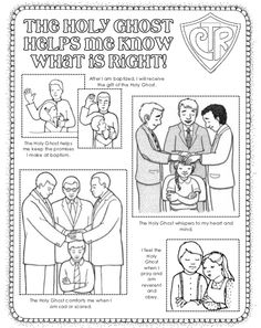 Holy Ghost Holy Ghost Talk, Trinity Sunday, Baptism Talk, Lds Clipart, Ghost Coloring, Lds Coloring Pages, Lds Primary Lessons, Primary Ideas