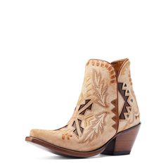 PRICES MAY VARY. ATS technology provides ergonomic support whether you're on your feet or in the saddle Side Zip Ankle Boot X Toe Ariat Booties, Bailey Core, Embroidery Heels, Ariat Boots, More Is More, Western Boots Women, Western Booties, Veg Tan Leather, Western Boot