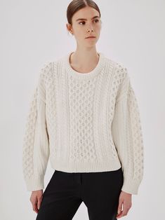 color:cream Conscious Clothing, Cocoon Sweater, New South Wales Australia, Wool Jumper, Knit Tops, Cable Knit Sweater, New South Wales, Bolivia, Skirt Top