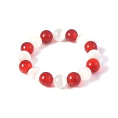 PRICES MAY VARY. 【Condition】100% Brand new & High quality 【Material】Nature crystal red and white beads 【Size】Weight: 37 grams, bead diameter: 12mm. 16pcs beads in each 【Design】100% Same to Fruits Basket character Sohma Kyo. 【Best gift】It is the perfect gift for friends birthday, Christmas ,party, or cosplay ! ★ 100% Brand new & High quality
 ★ Material: Nature crystal red and white beads
 ★ Size:Weight: 37 grams, bead diameter: 12mm. 16pcs beads in each 
 ★ Package: 1pc Kyo Bracelet, Layered Beaded Bracelets, Bracelets Seashell, Sohma Kyo, Seashell Bracelet, Beaded Bangles Bracelets, Starfish Bracelet, Beach Bracelets, Crystal Bangle