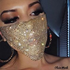 Olivia Mark - High-Quality Black Fashionable Casual Face Protector Masquerade Mask Women, Rhinestone Face Mask, Glitter Face, Face Jewellery, Halloween Tattoo, Diamond Face, Mask Fashion, Mascara Facial, Face Mask Fashion