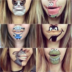 Stitch Bubblegum, Bubblegum Wallpaper, Carnival Makeup, Makeup List, Face Art Makeup, Face Painting Halloween, Face Painting Designs