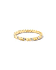 Our iconic hoofprint design gets reimagined with the Tyler 14k Yellow Gold Band Ring in White Diamond. Featuring a three-dimensional take on our signature hoofprint stamping detail, this ring has ridged texture and stunning White Diamonds throughout that make it sure to stand out.rrWe have taken steps to ensure that, when applicable, our diamonds are conflict free by requiring our suppliers to comply with the Kimberley Process.,Metal14k Yellow GoldMaterialWhite DiamondSize2.2MMCarat Weight: 0.11 White Rings, Kendra Scott Ring, Hoof Print, Gold Band Ring, Yellow Gold Pendants, Quality Diamonds, Diamond Sizes, Gold Pendant Necklace, White Ring