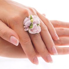 ring with flowers, adjustable flower ring, pink flowers jewelry, unique and delicate ring, gift for Flower Shaped Birthstone Ring, Flower Shaped Birthstone Promise Ring, Delicate Flower Ring As Gift, Delicate Pink Flower Ring For Gift, Delicate Flower Ring As A Gift, Delicate Pink Flower Ring Gift, Delicate Pink Flower Ring As Gift, Delicate Flower Ring For Promise, Flower Shaped Promise Ring With Flower Charm