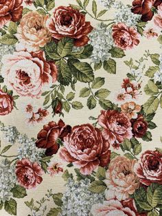 an image of a flowered fabric with many flowers on it