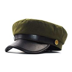 PRICES MAY VARY. 【FASHION MEN WOMEN HAT】several colors available, This adjustable baseball hat will add a touch of style to your daily look while keeping you warm and comfortable 【 ONE SIZE FITS MOST】This Chauffeur Hat fits for most people with one size(Approx. Measurement 22"-22.8"/56-58cm) and an adjustable strap, please measure carefully the circumference of head before purchasing. 【FASHION AND BREATHABLE MATERIAL】Made exclusively with the high quality cotton and sewing craftsmanship, also wi Chauffeur Hat, Vintage Style Hat, Retro Hats, Berets Cap, Military Hat, Hat For Men, Cotton Hat, Leather Hats, Beret Hat