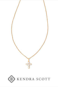 Add a personal touch to your necklace stack with the Pearl 14k Yellow Gold Cross Pendant Necklace in White Pearl. Crafted with cultured freshwater pearls and long-lasting 14k Gold, you’ll never have to take off this meaningful symbol. Heirloom-quality, this pendant would make for an unforgettable gift. Elegant Pearl Cross Pendant Jewelry, Elegant Pearl Pendant Cross Jewelry, Necklace Stack, Buy Pearls, Gold Cross Pendant, Freshwater Cultured Pearls, Gold Cross, Kendra Scott Jewelry, Cross Pendant Necklace