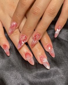 Peach Nails, Girly Acrylic Nails, Funky Nails, Pretty Acrylic Nails, Chic Nails, Best Acrylic Nails, Long Acrylic Nails