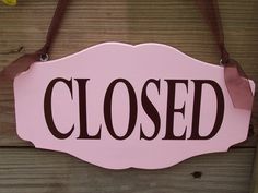 Open Closed Sign Retro Pink Wood Vinyl Sign Business Office Supply Retail Shop Salon Beauty Supplies Scallop Custom Personal Sign Design - Heartfelt Giver Sign Business, Outdoor Paint, Play Centre, Pink Paint, Vinyl Signs, Business Signs, Retail Shop