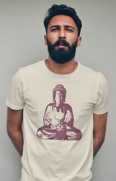 Thanks for checking simple Buddha Meditating graphic Tee. This depiction of The Blessed one is similar to one you might see in a temple to inspire us to take to path of transcending our suffering. This T-shirt, the Gildan 6400 Soft Style short sleeve tee, is a great fit with a soft feel to the fabric. But also has the same high quality of the well loved standard Gildan tees often used for Biker, work, and athletic tees. This Soft combed and ring spun cotton is a great ground for quality printing White Crew Neck Top For Meditation, White Spiritual Graphic T-shirt, Casual White Top For Meditation, Cotton Relaxed Fit Top For Meditation, Relaxed Fit Graphic Print Tops For Meditation, Casual Graphic Print T-shirt For Meditation, White Graphic Print T-shirt For Yoga, Cotton Relaxed Fit T-shirt For Yoga, White Relaxed Fit Yoga T-shirt