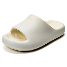 PRICES MAY VARY. Cloud-Like Comfort: Immerse your feet in ultimate softness with our cloud slides. The thick sole feels like walking on clouds, providing unmatched comfort and support for all-day wear. Anti-Slip: The non-slip sole, combined with a wave-shaped anti-skid design,ensures a confident and secure step. Whether you're by the pool, in the gym, or simply at home, our slides offer stability and reliability on any surface. Waterproof and Quiet: These cloud slippers won't squeak awkwardly af Affordable Comfortable Adidas Slides, Best Slides, Pillow Slippers, Cloud Slippers, Shower Sandals, Cloud Slides, Shower Slippers, Slides For Women, Shoes Comfy